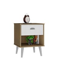 Velador Altavision CR-2006 1 Cajon Café blanco