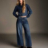 Jeans Mujer Icono Azul, Lila