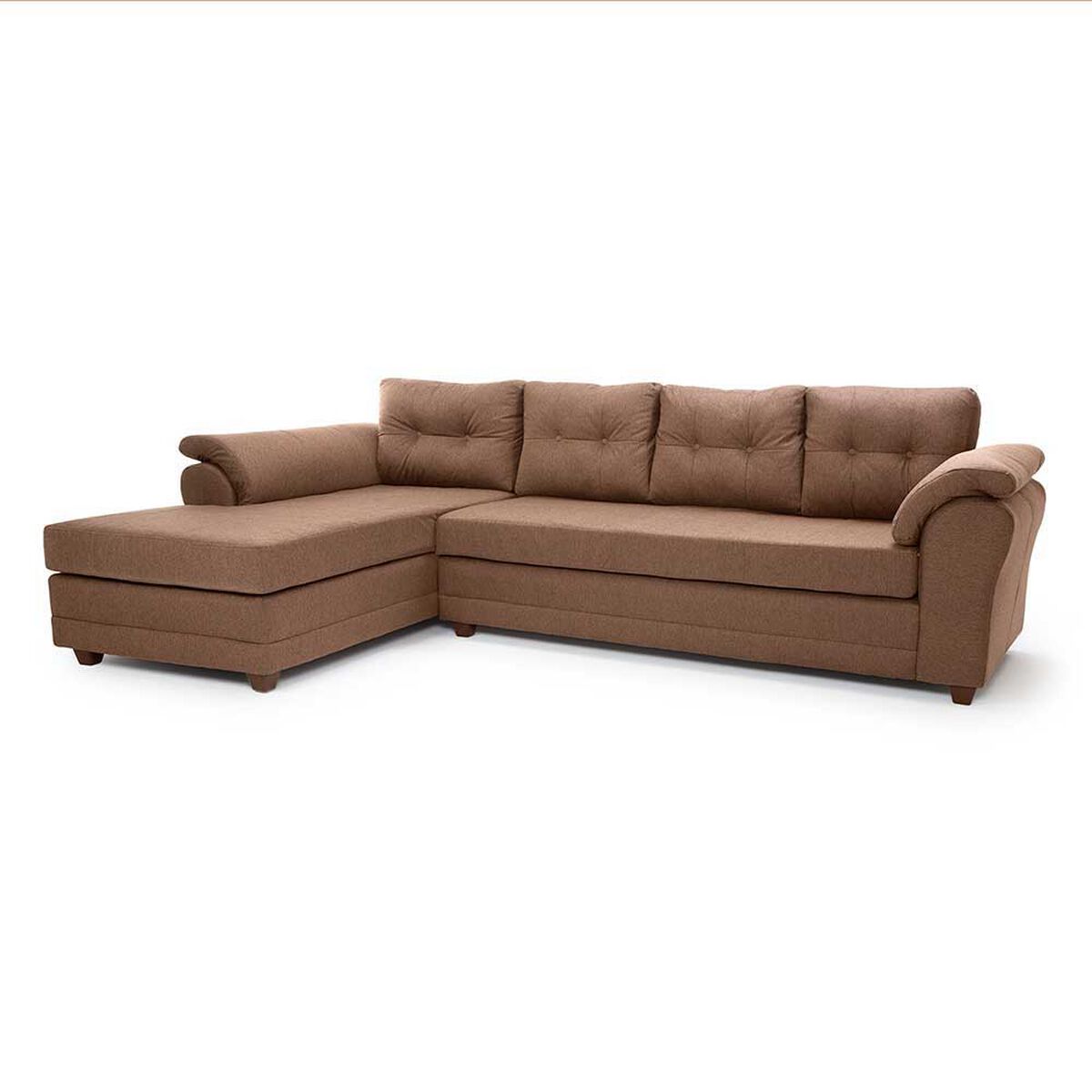 Sofá Seccional Muebles MPR Journey 3 Café