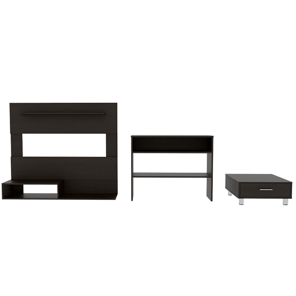 TUHOME Set Panel TV + Arrimo + Mesa