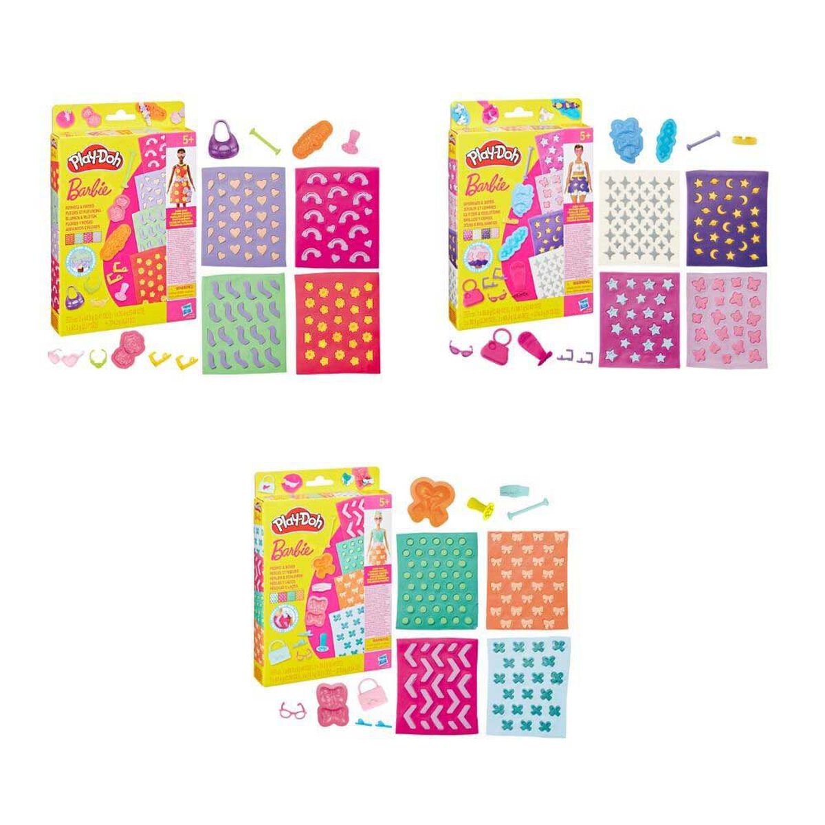 Set de Masa Moldeable Play-Doh Barbie Packs de Dise&ntilde;o Surtido