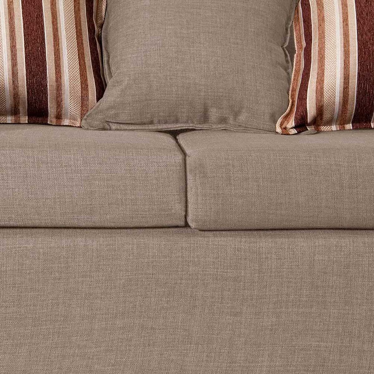 Sofá Seccional Ruzam Mobel Marsella 5 Cuerpos Lino Beige