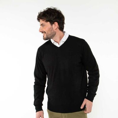 Sweater Slim Hombre Zibel Negro