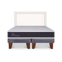 Cama Europea CIC Base Dividida 2 Plazas Ortopedic + Respaldo Danubio