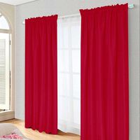 Combo Cortinas Doral Tabatha 220 x 140 cm Rojo