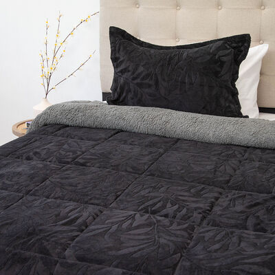 Imagen 1 del producto Cubrecama Doral 1,5 Plazas Negro Outboss Sherpa