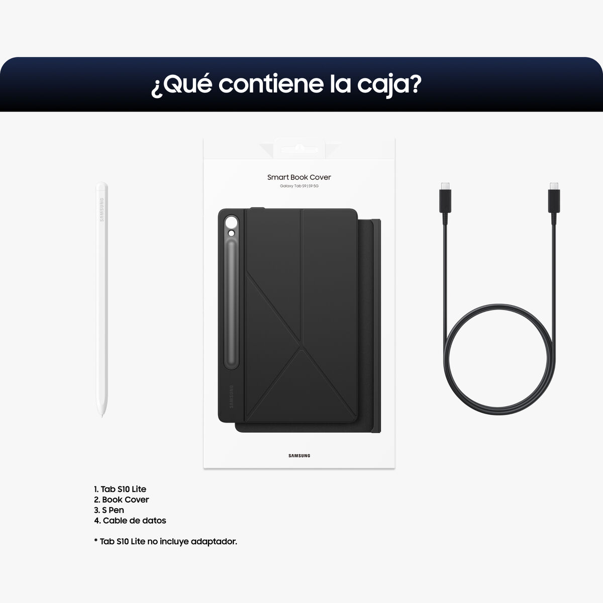 Galaxy Tab S10 Lite Gris 128GB con Cover y Spen