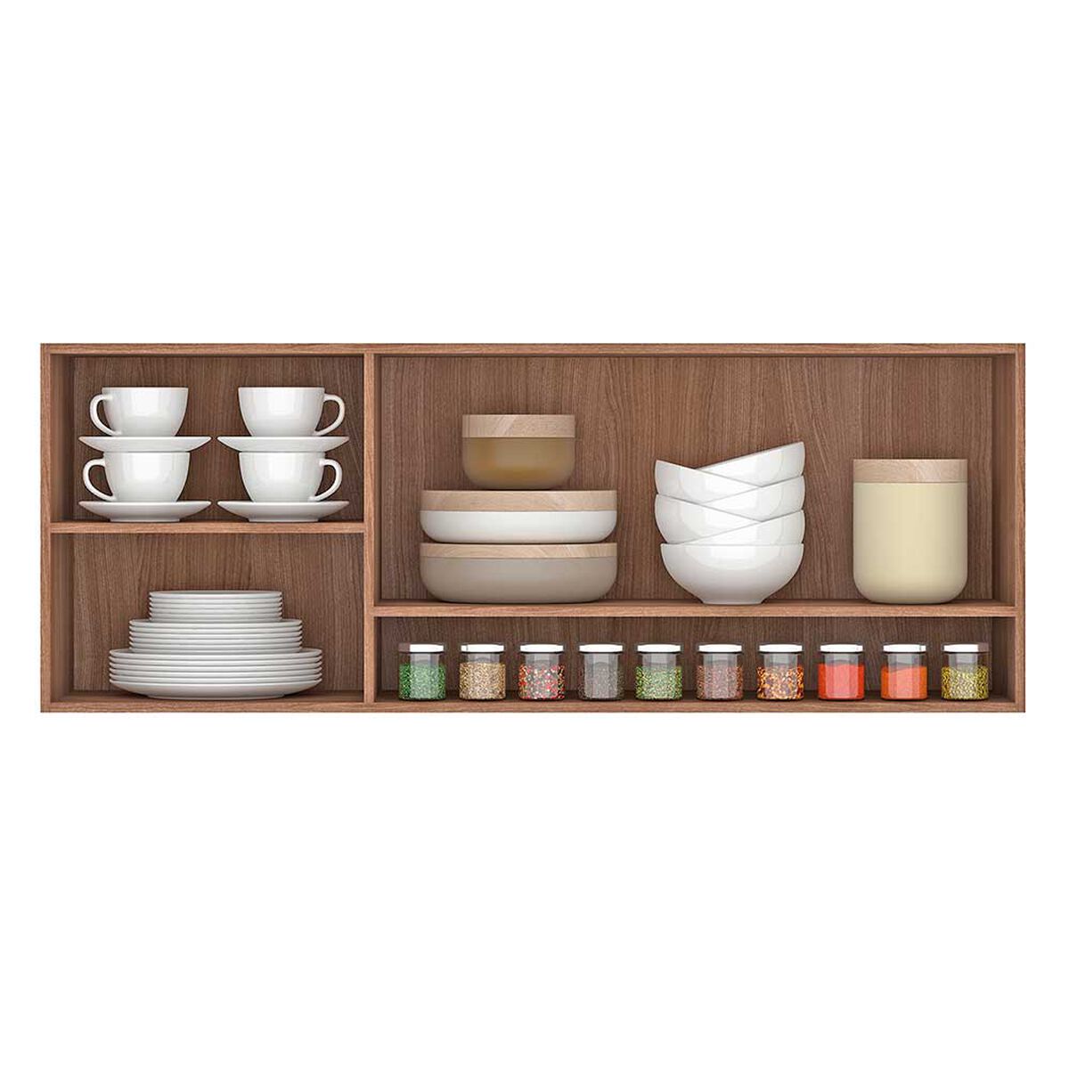 Mueble de Cocina Aereo Vekkahome Nido Café