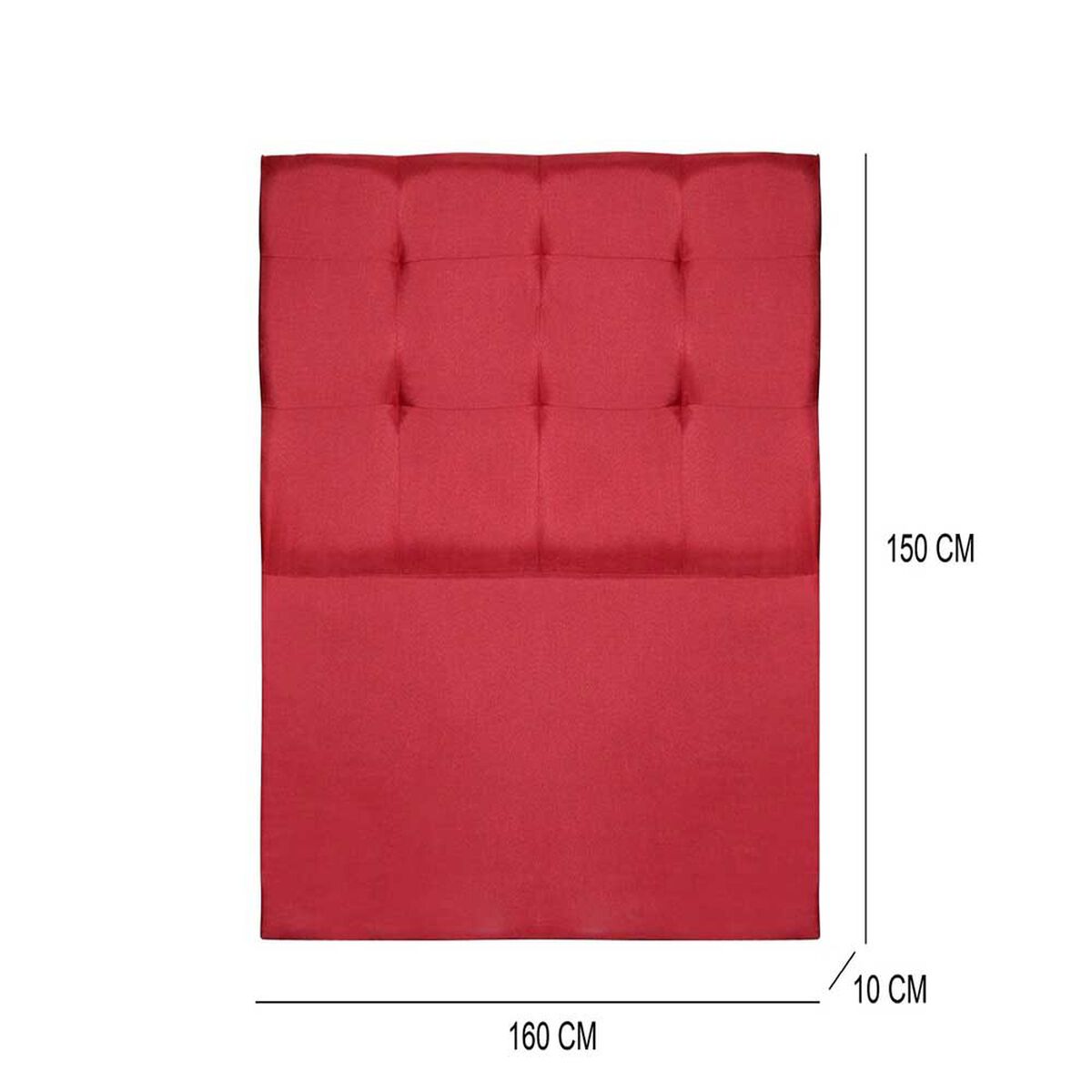 Respaldo Almore Basic 2 Plazas Rojo