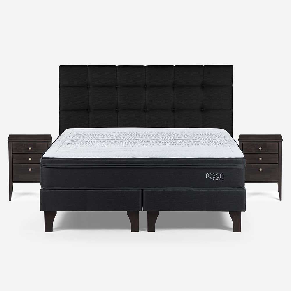 ROSEN Cama Europea Tempo King + Maderas Issey