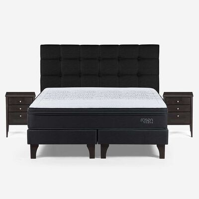 Cama Europea Tempo King + Maderas Issey