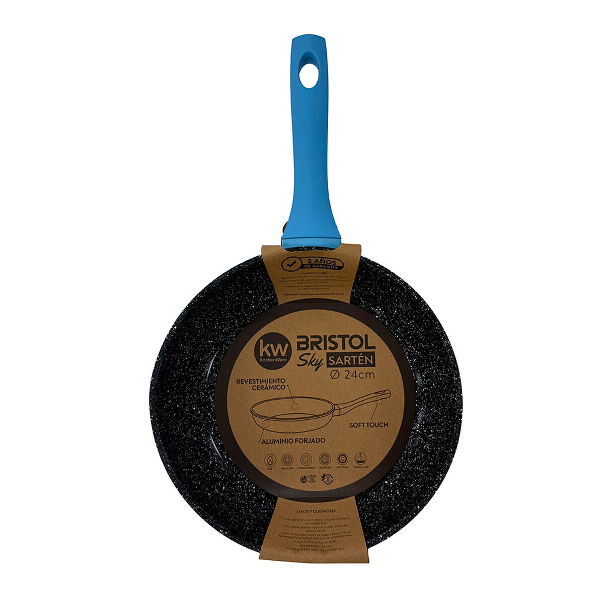 Sart&eacute;n Aluminio Forjado KW Bristol Sky 24 cm Azul