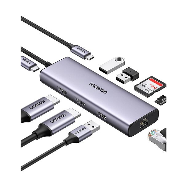 Cable Hub USB-C Ugreen NW102 CM490
