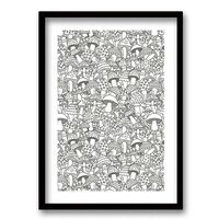 Cuadro Decorativo Retela Fungi 50 x 35 cm
