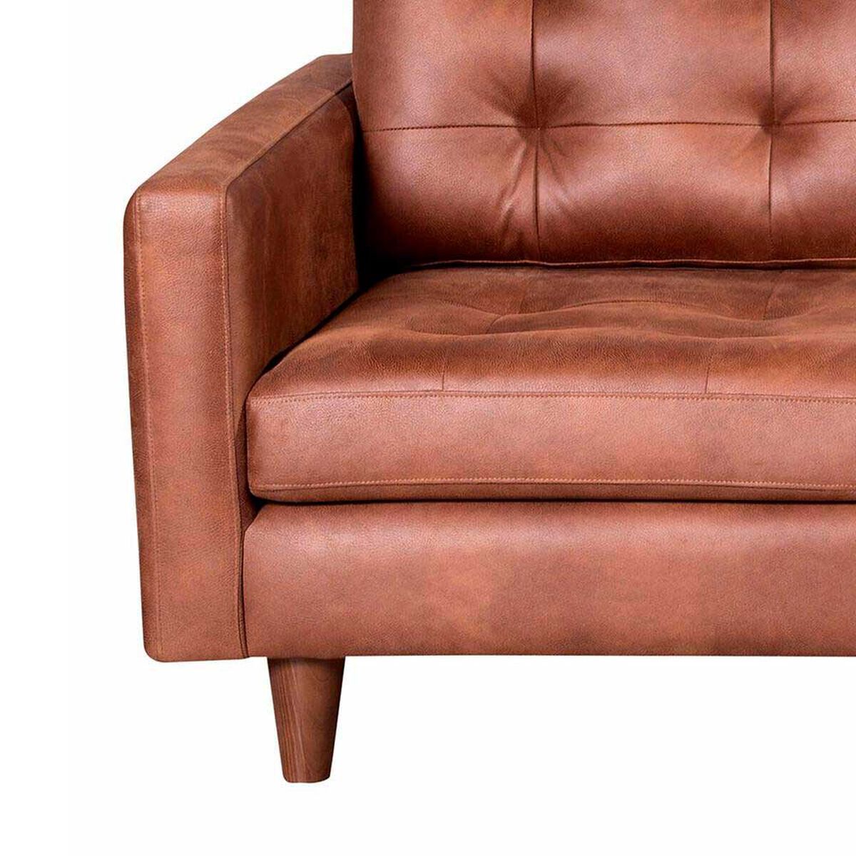 Sof&aacute; Cuero Latam Home N&aacute;poles Chaise Longue 2 Cuerpos Derecho