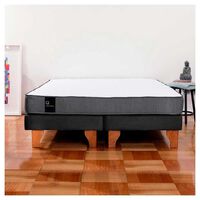 Cama Europea Latam Home Base Dividida 2 Plazas Zen Best Negro