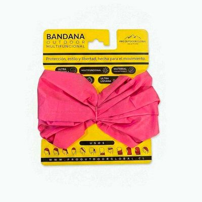 Bandana Outdoor Multifuncional Rosado Pro Outdoor