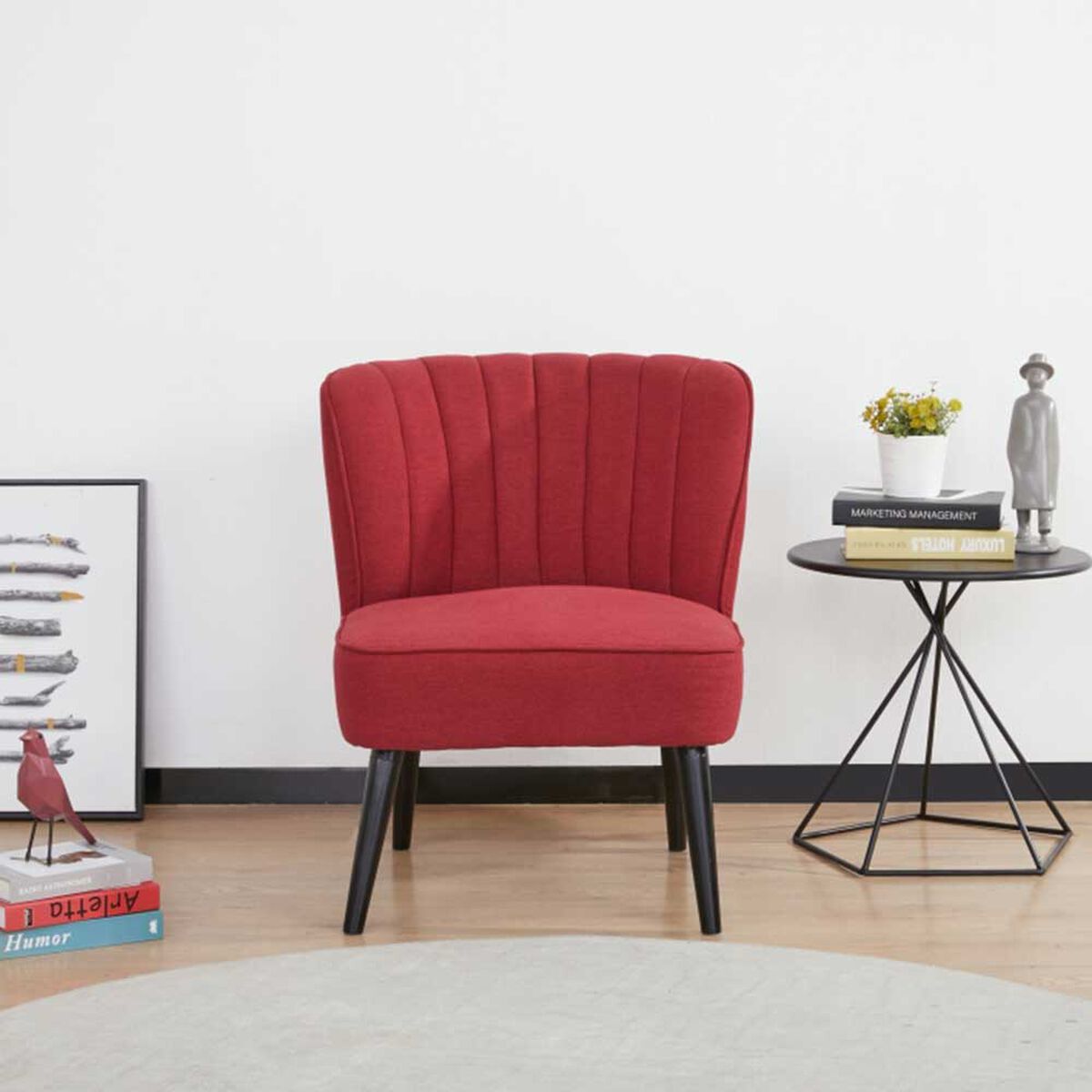 Poltrona Fm Furniture Mailyn Rojo