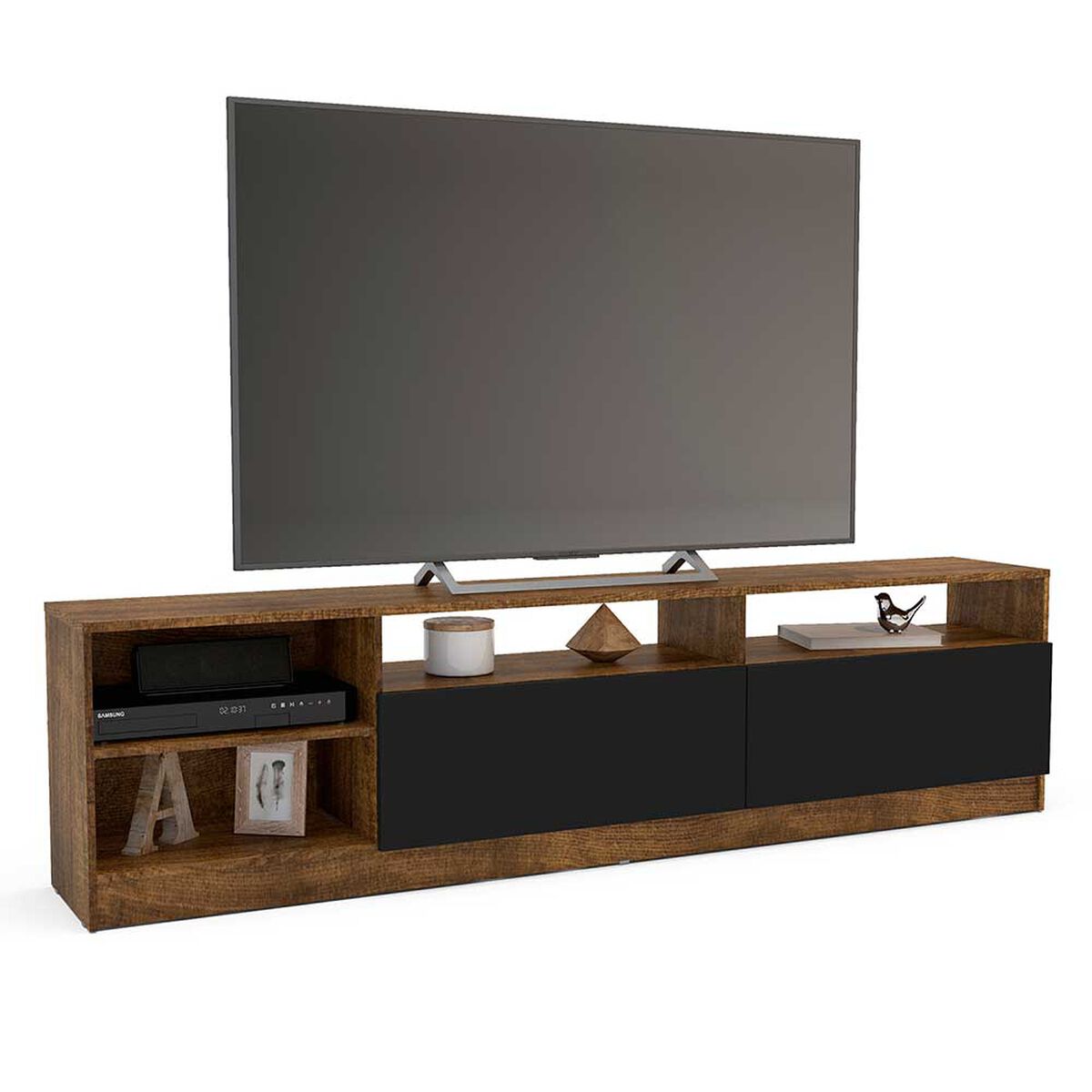 Rack TV Vekkahome Moyan Hasta 75'' Café Negro