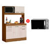 Combo Mueble de Cocina Casanova Barcelona 1 Cajón 5 Puertas + Microondas Midea MMP-20NCJ9 20 lts.