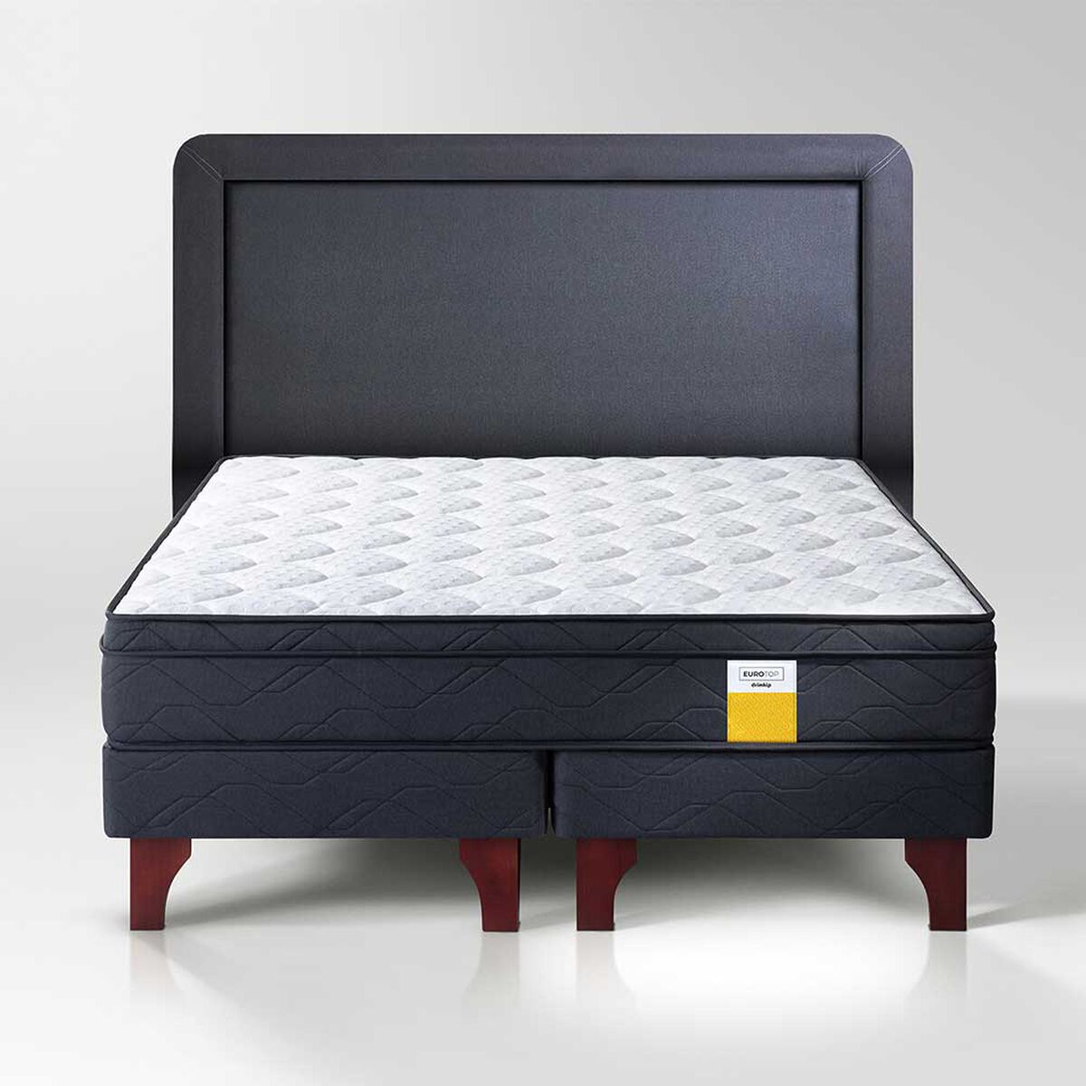 Cama Europea Drimkip Base Dividida King Eurotop + Respaldo