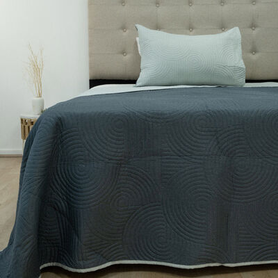 Quilt Doral Hotpress Bi-Color 1,5 Plazas Gris