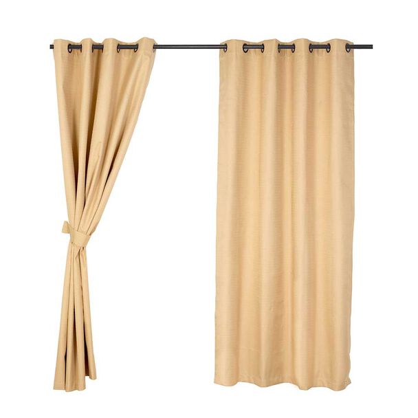 Set de Cortinas Blackout Mashini Regata Argolla 220 x 140 cm Amarillo
