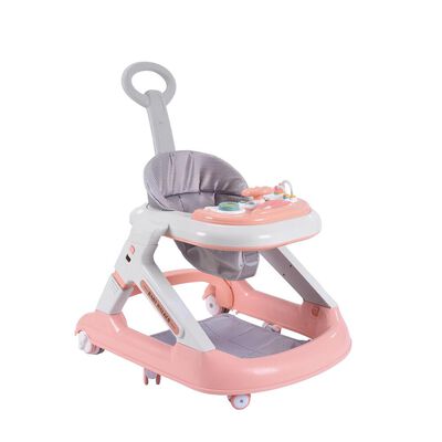 Andador Caminador 5 En 1 con Apoya Pies LuBabycas Rosado
