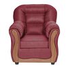 Juego de Living Muebles M&E Valdivia  Sofá 3 Cuerpos + Dos Sillones 1 Cuerpo Burdeo