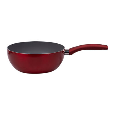 Wok Acero Inoxidable Doral Montecarlo Rojo 22 cm
