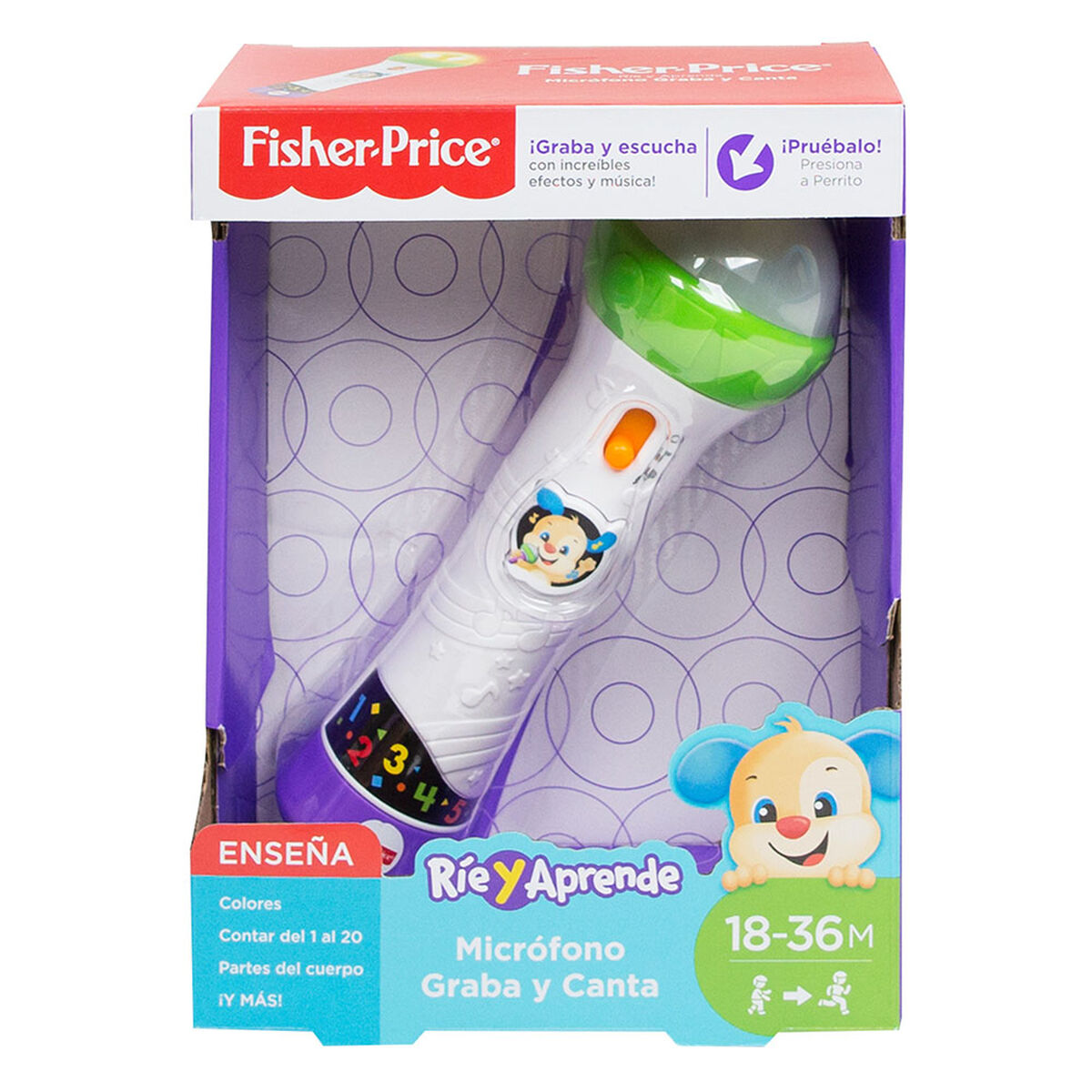 Fisher Price Ríe y Aprende Micrófono Graba y Canta