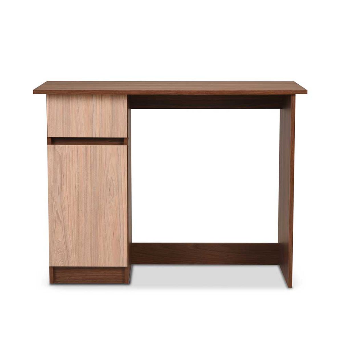 Combo Cama Europea CIC 1 Plaza Excellence Plus + Escritorio Olmo Alpino Nogal Amazónico 1 Puerta 1 Cajón