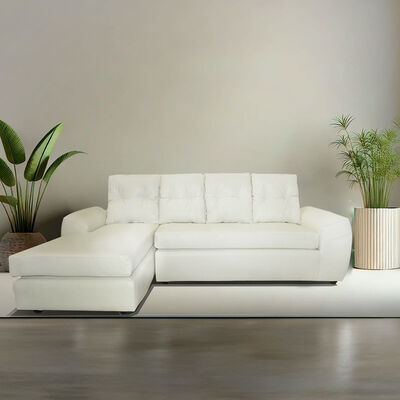 Imagen 1 del producto Seccional Derecho Elegant Houston Cheise PU 5 Cuerpos Tostado