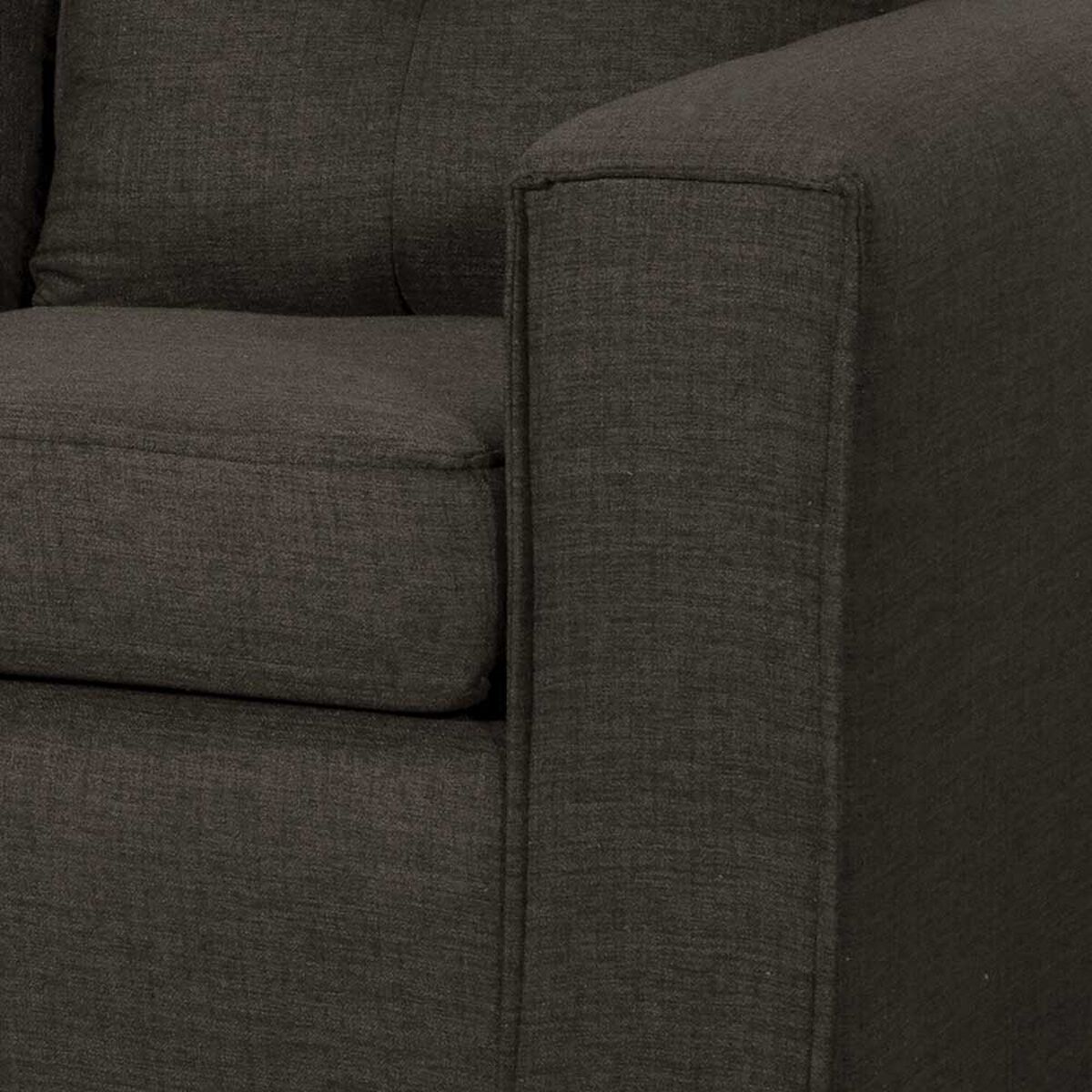 Juego de Living Black Factory Ranger Sofá 3 Cuerpos + Dos Sillones 1 Cuerpo Café
