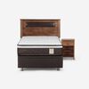 Boxet Rosen 1,5 Plazas New Style 4 Plus + Respaldo + Velador Ferrara