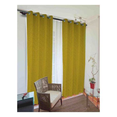 Imagen 1 del producto Combo Cortinas Doral Camila 220 x 140 cm Mostaza