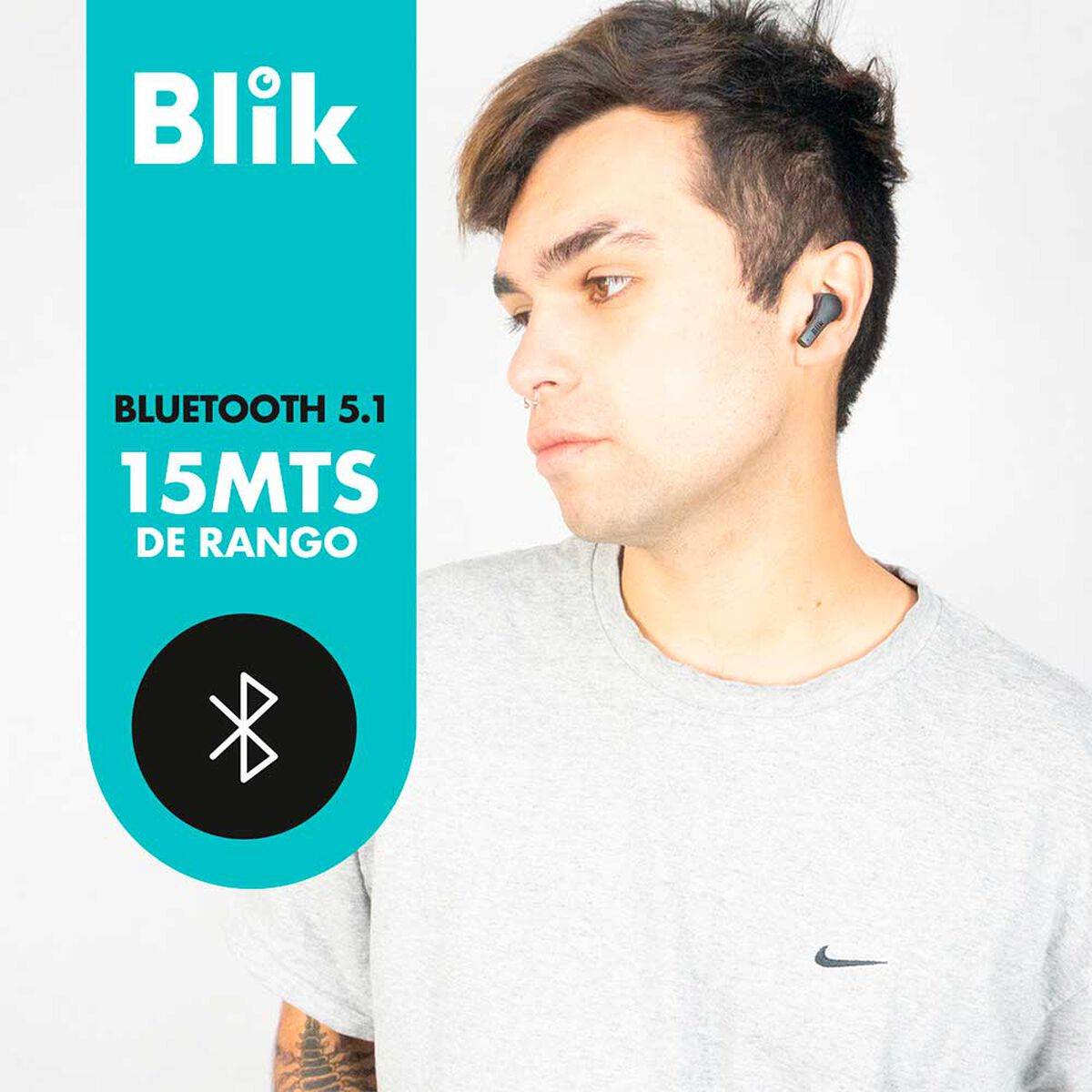 Audífonos Bluetooth In Ear Blik Air 600 Negro