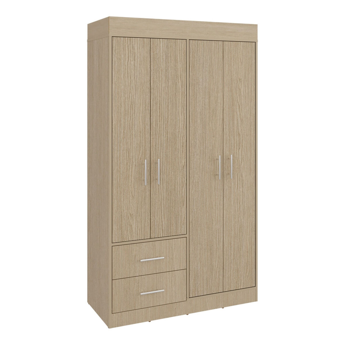 Closet Tuhome Houston 4 Puertas 2 Cajones Cartagena Wengue