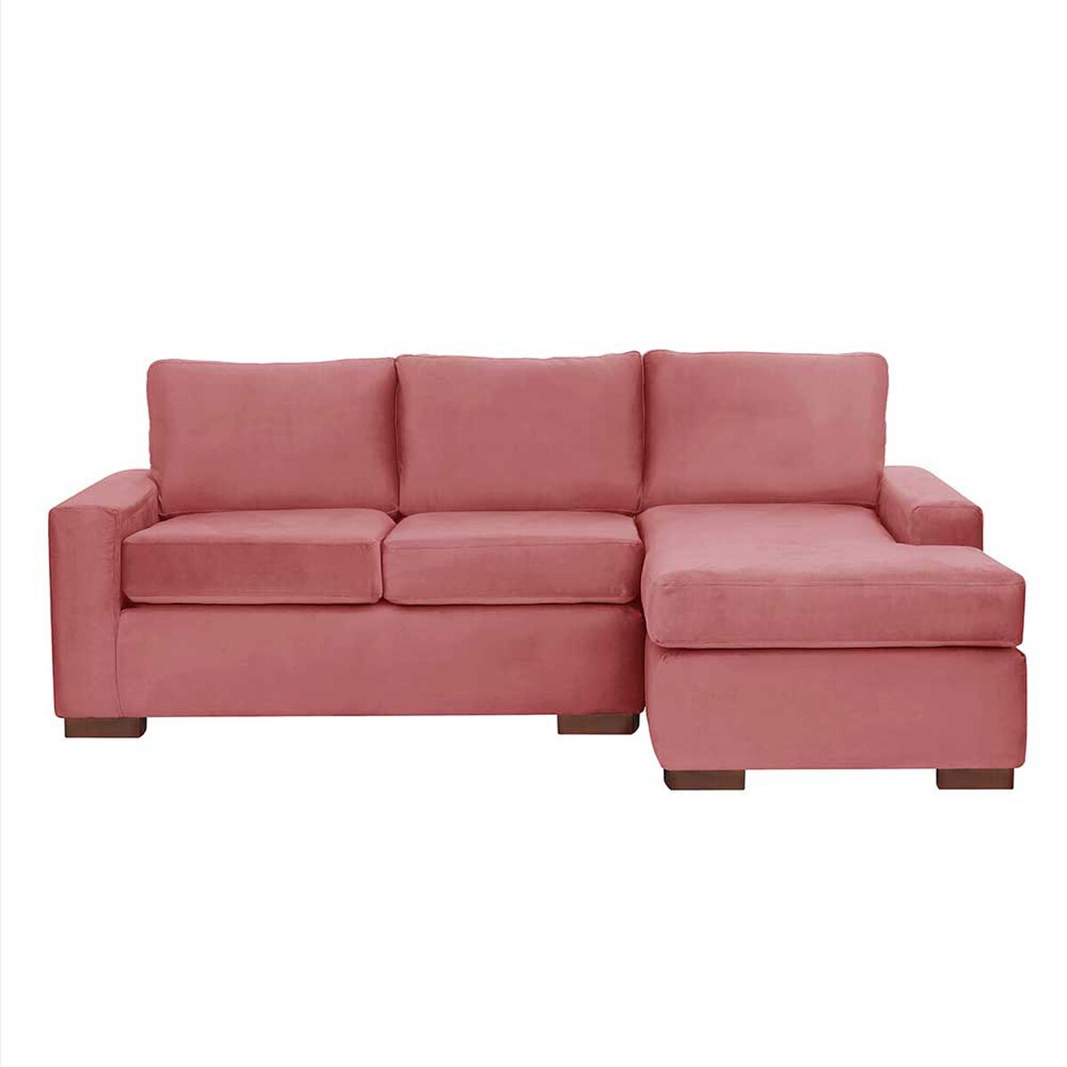 Sofá Seccional Derecho Latam Home Livorno 3 Cuerpos Rosa