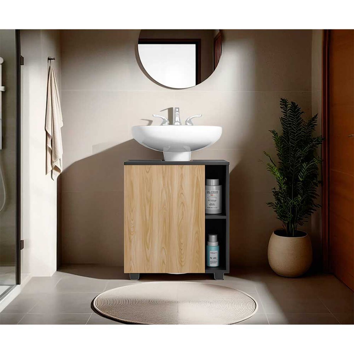 Mueble para Lavamanos Tuhome Pascuale Wengue Fresno Europeo