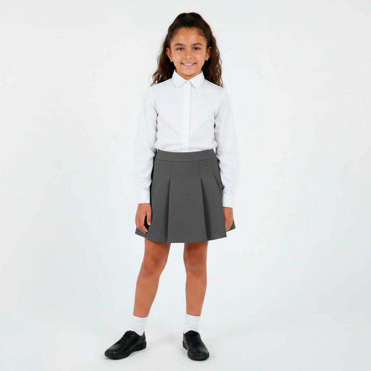 Falda Escolar Plizada Ni&ntilde;a Talla 10 a 16 Crescendo