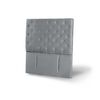 Respaldo Latam Home 1,5 Plazas Brescia Tela Velvet Gris