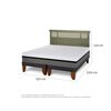 Cama Europea CIC Base Dividida 2 Plazas Balance + Respaldo Dublin Olivo