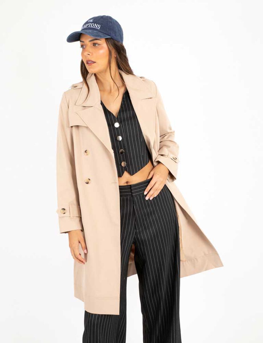 Abrigo Trench Coat Mujer Zibel