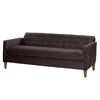 Futón Latam Home Genova Velvet 3 Cuerpos Chocolate