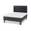 Cama Europea CIC 2 Plazas Ortopedic Advance + Respaldo Milan Negro