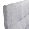 Respaldo Muebles Cid 2 Plazas Alicante Tela Gris