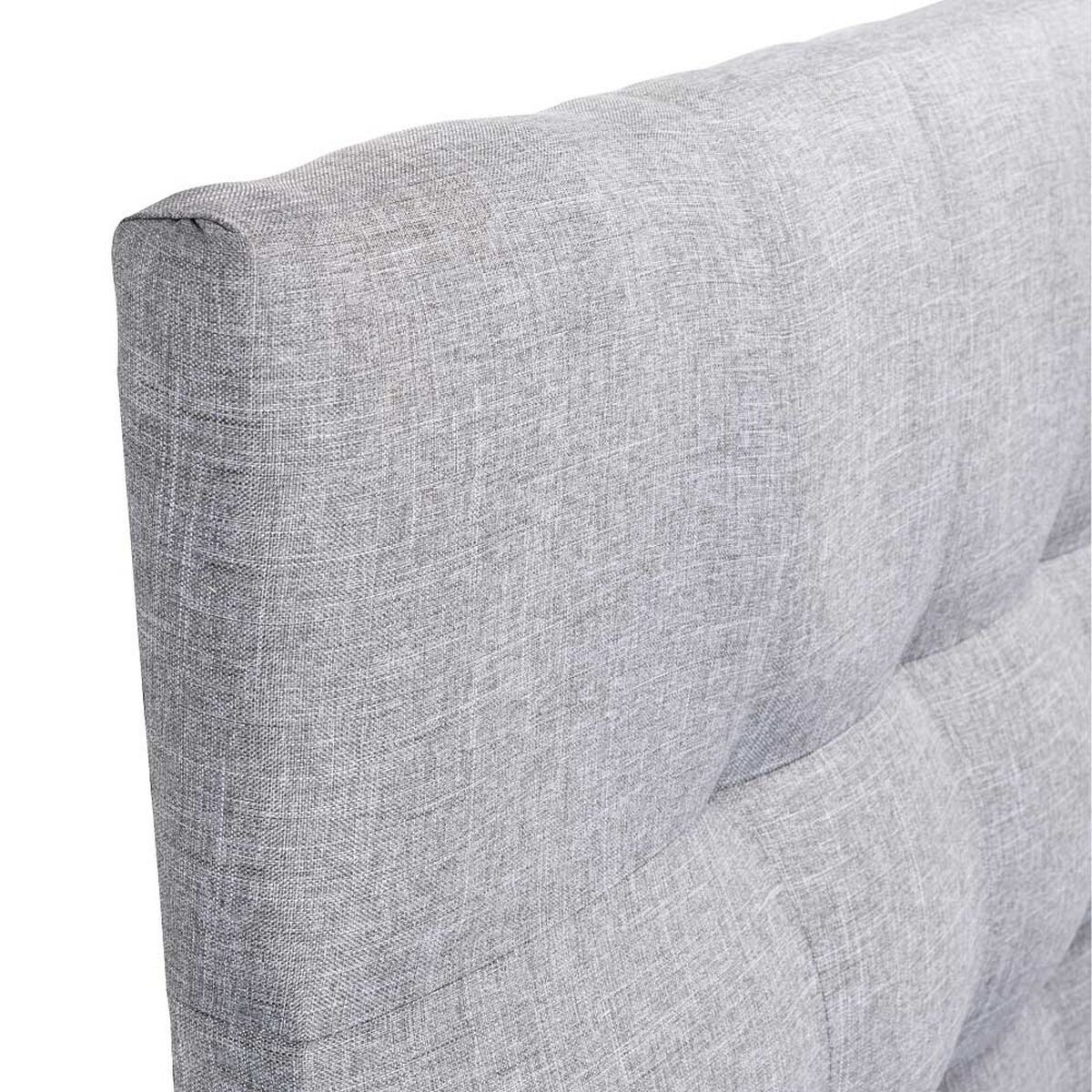 Respaldo Muebles Cid 2 Plazas Alicante Tela Gris