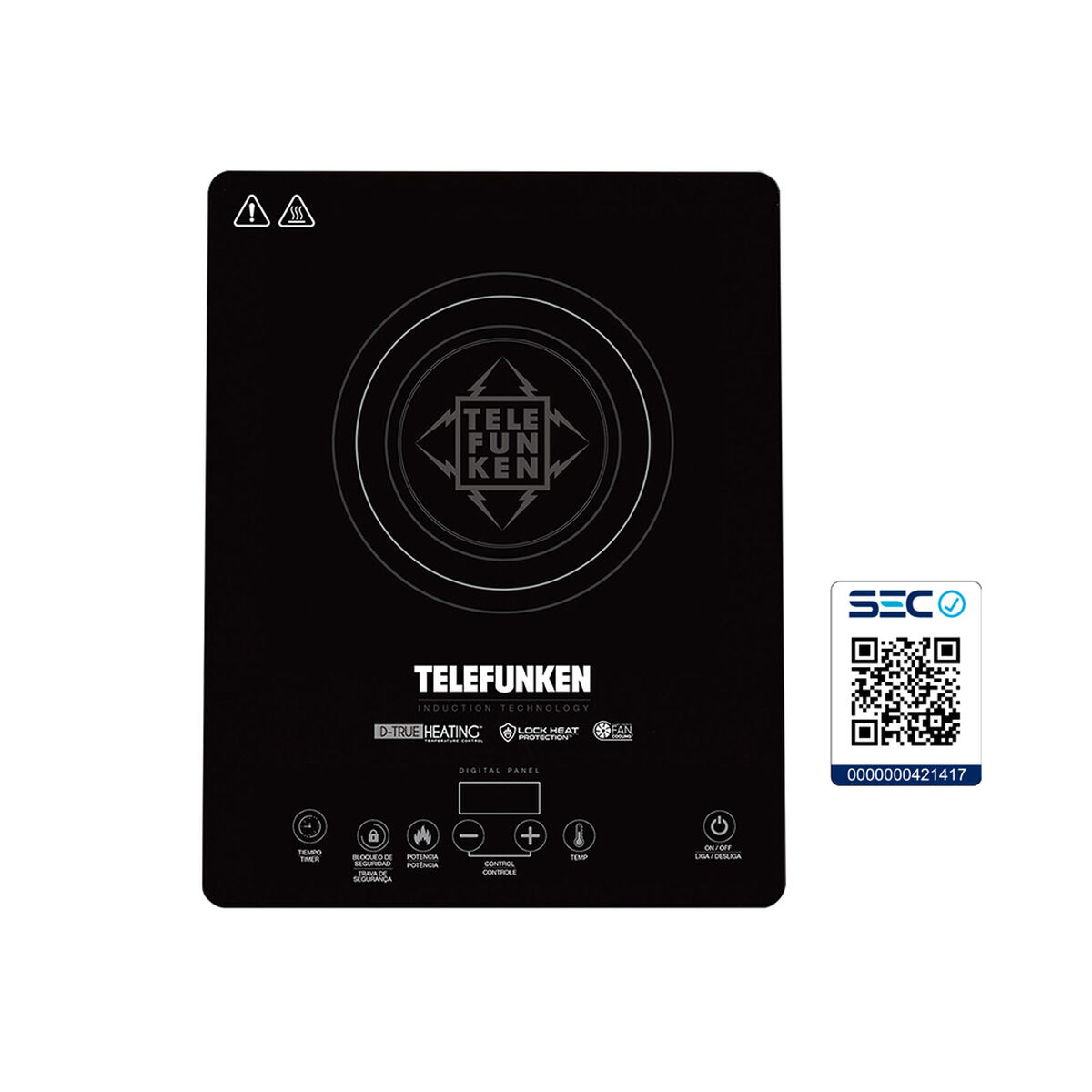 Encimera Eléctrica Telefunken Tf-Ai9000 1 Plato