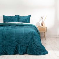 Plumón Mashini 2 Plazas Liso Petroleo